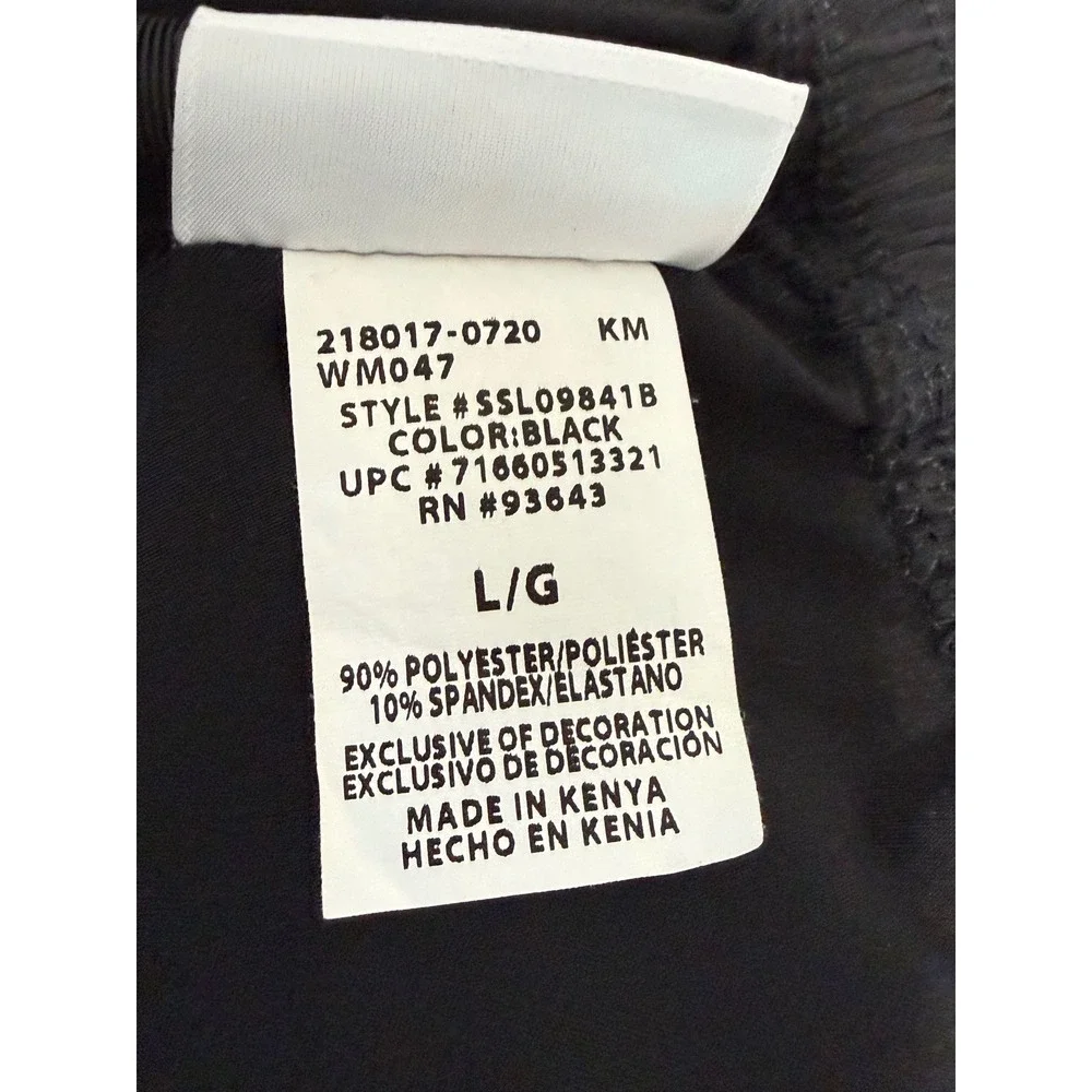 ScrubStar Womens Black Performance Scrub Pants Large SSL09841B Elastic Waist